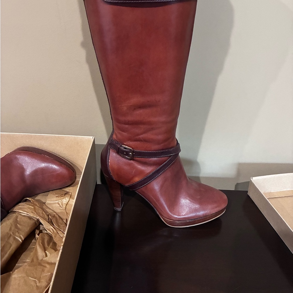 Cole Haan Brown Heeled Boots
